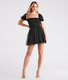 Lillian Sequin Tulle Formal Party Dress