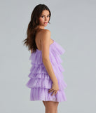 Sawyer Tulle One Shoulder A-Line Short Dress is a gorgeous pick as your 2024 prom dress or formal gown for wedding guests, spring bridesmaids, or army ball attire!