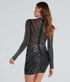 Andrea Formal Rhinestone Mock Neck Mini Dress is a gorgeous pick as your summer formal dress for wedding guests, bridesmaids, or military birthday ball attire!