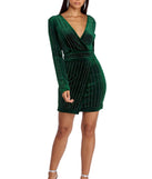 Cassie Velvet Wrap Dress creates the perfect summer wedding guest dress or cocktail party dresss with stylish details in the latest trends for 2023!
