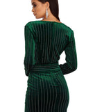 Cassie Velvet Wrap Dress creates the perfect summer wedding guest dress or cocktail party dresss with stylish details in the latest trends for 2023!