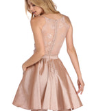 The Cheyenne Taffeta Skater Dress is a gorgeous pick as your 2023 prom dress or formal gown for wedding guest, spring bridesmaid, or army ball attire!