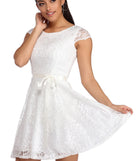 Lilyana Lace Party Dress is a gorgeous pick as your 2023 prom dress or formal gown for wedding guest, spring bridesmaid, or army ball attire!