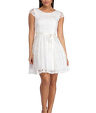 Lilyana Lace Party Dress is a gorgeous pick as your 2023 prom dress or formal gown for wedding guest, spring bridesmaid, or army ball attire!