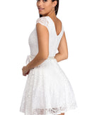 Lilyana Lace Party Dress is a gorgeous pick as your 2023 prom dress or formal gown for wedding guest, spring bridesmaid, or army ball attire!