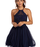 Daniella Midnight Dreams Tulle Dress is a gorgeous pick as your 2024 prom dress or formal gown for wedding guests, spring bridesmaids, or army ball attire!