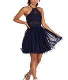 Daniella Midnight Dreams Tulle Dress is a gorgeous pick as your 2024 prom dress or formal gown for wedding guests, spring bridesmaids, or army ball attire!
