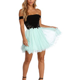 The Elena Floral Applique Tulle Dress is a gorgeous pick as your 2023 prom dress or formal gown for wedding guest, spring bridesmaid, or army ball attire!
