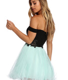 The Elena Floral Applique Tulle Dress is a gorgeous pick as your 2023 prom dress or formal gown for wedding guest, spring bridesmaid, or army ball attire!