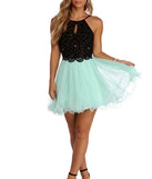 Norah Formal Rhinestone Tulle Dress is a gorgeous pick as your 2023 prom dress or formal gown for wedding guest, spring bridesmaid, or army ball attire!