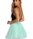 Norah Formal Rhinestone Tulle Dress is a gorgeous pick as your 2023 prom dress or formal gown for wedding guest, spring bridesmaid, or army ball attire!