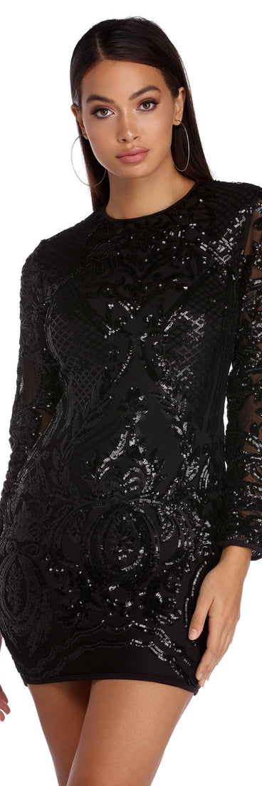 The Cher Sassy Sequin Mini Dress is a gorgeous pick as your 2023 prom dress or formal gown for wedding guest, spring bridesmaid, or army ball attire!