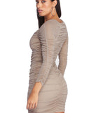 The Emily Ruched Glitter Mini Dress is a gorgeous pick as your 2023 prom dress or formal gown for wedding guest, spring bridesmaid, or army ball attire!