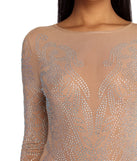 The Janelle Winner's Circle Mesh Dress is a gorgeous pick as your 2023 prom dress or formal gown for wedding guest, spring bridesmaid, or army ball attire!