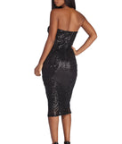 The Annalynn Formal Sequin Midi Dress is a gorgeous pick as your 2023 prom dress or formal gown for wedding guest, spring bridesmaid, or army ball attire!