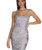 Paisley Formal Embroidered Mini Dress is a gorgeous pick as your 2023 prom dress or formal gown for wedding guest, spring bridesmaid, or army ball attire!
