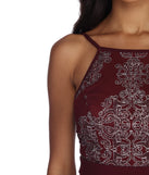 The Kairi Formal Scroll Print Mini Dress is a gorgeous pick as your 2023 prom dress or formal gown for wedding guest, spring bridesmaid, or army ball attire!