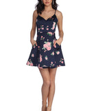 Pia Satin Floral Party Dress is a gorgeous pick as your 2023 prom dress or formal gown for wedding guest, spring bridesmaid, or army ball attire!