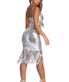 The Karina Formal Fringe Sequin Dress is a gorgeous pick as your 2023 prom dress or formal gown for wedding guest, spring bridesmaid, or army ball attire!