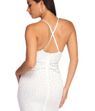 The Casey Formal Heat Stone Mini Dress is a gorgeous pick as your 2023 prom dress or formal gown for wedding guest, spring bridesmaid, or army ball attire!