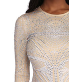 The Elisa Ice Queen Heat Stone Dress is a gorgeous pick as your 2023 prom dress or formal gown for wedding guest, spring bridesmaid, or army ball attire!