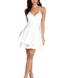 Sheila Satin Queen Skater Dress creates the perfect spring wedding guest dress or cocktail attire with stylish details in the latest trends for 2023!