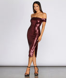 Layla Formal Sequin Midi Dress creates the perfect summer wedding guest dress or cocktail party dresss with stylish details in the latest trends for 2023!