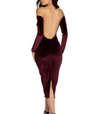 The Abby Formal Velvet Midi Dress is a gorgeous pick as your 2023 prom dress or formal gown for wedding guest, spring bridesmaid, or army ball attire!
