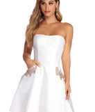 Rose Formal Satin Party Dress helps create the best bachelorette party outfit or the bride's sultry bachelorette dress for a look that slays!