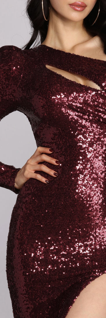 The Emilia Sequin Midi Formal Dress is a gorgeous pick as your 2023 prom dress or formal gown for wedding guest, spring bridesmaid, or army ball attire!