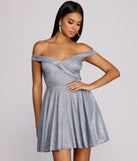 Gloria Glitter Mini Dress creates the perfect summer wedding guest dress or cocktail party dresss with stylish details in the latest trends for 2023!