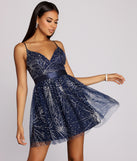 Jessie Glitter Tulle Party Dress creates the perfect summer wedding guest dress or cocktail party dresss with stylish details in the latest trends for 2023!