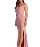 Brittany Formal Ruched Gown creates the perfect summer wedding guest dress or cocktail party dresss with stylish details in the latest trends for 2023!