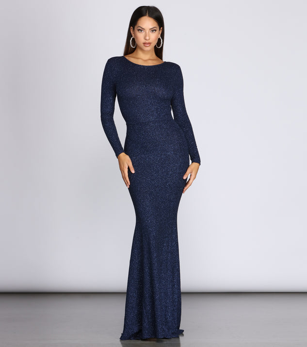 Whitney Glitter Knit Gown creates the perfect summer wedding guest dress or cocktail party dresss with stylish details in the latest trends for 2023!
