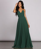 Vaughan Chiffon Gown creates the perfect spring wedding guest dress or cocktail attire with stylish details in the latest trends for 2023!