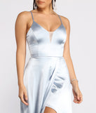 Ilana Satin Column Gown creates the perfect summer wedding guest dress or cocktail party dresss with stylish details in the latest trends for 2023!