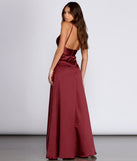 Taylar Satin Gown creates the perfect spring wedding guest dress or cocktail attire with stylish details in the latest trends for 2023!