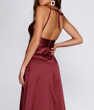 Taylar Satin Gown creates the perfect summer wedding guest dress or cocktail party dresss with stylish details in the latest trends for 2023!