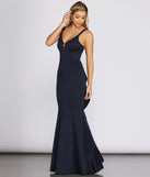 Karina Rhinestone Trim Formal Dress creates the perfect summer wedding guest dress or cocktail party dresss with stylish details in the latest trends for 2023!