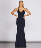 Karina Rhinestone Trim Formal Dress creates the perfect summer wedding guest dress or cocktail party dresss with stylish details in the latest trends for 2023!