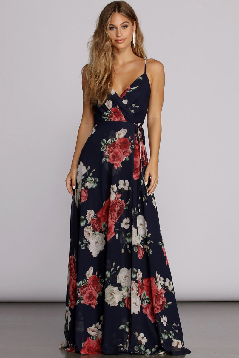Marlena Floral Chiffon Gown & Windsor