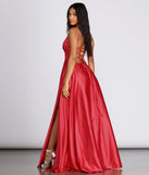 Hallie Formal Satin Lattice Dress creates the perfect summer wedding guest dress or cocktail party dresss with stylish details in the latest trends for 2023!