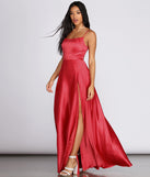 Hallie Formal Satin Lattice Dress creates the perfect summer wedding guest dress or cocktail party dresss with stylish details in the latest trends for 2023!
