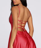 Hallie Formal Satin Lattice Dress creates the perfect summer wedding guest dress or cocktail party dresss with stylish details in the latest trends for 2023!