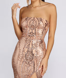 The Ines Strapless Sequin Slit Gown is a gorgeous pick as your 2023 prom dress or formal gown for wedding guest, spring bridesmaid, or army ball attire!