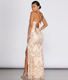 Caressa Sequin Evening Gown creates the perfect summer wedding guest dress or cocktail party dresss with stylish details in the latest trends for 2023!