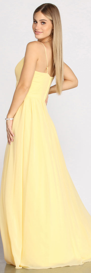 Polly Formal High Slit Dress is a stunning choice for a bridesmaid dress or maid of honor dress, and to feel beautiful at Prom 2023, spring weddings, formals, & military balls!