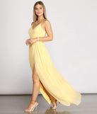 Polly Formal High Slit Dress is a stunning choice for a bridesmaid dress or maid of honor dress, and to feel beautiful at Prom 2023, spring weddings, formals, & military balls!