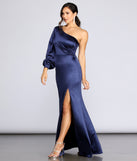 The Beatrix Satin Gown is a gorgeous pick as your 2023 prom dress or formal gown for wedding guest, spring bridesmaid, or army ball attire!