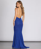 Simone Glitter Knit Mermaid Gown is a stunning choice for a bridesmaid dress or maid of honor dress, and to feel beautiful at Prom 2023, spring weddings, formals, & military balls!